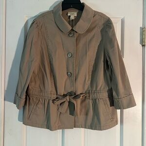 LOFT Tan Utility Jacket